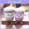 Milk Cup Tea Plush Keychain Toy Pp Cotton Gift For Kids Teens Bag Pendant