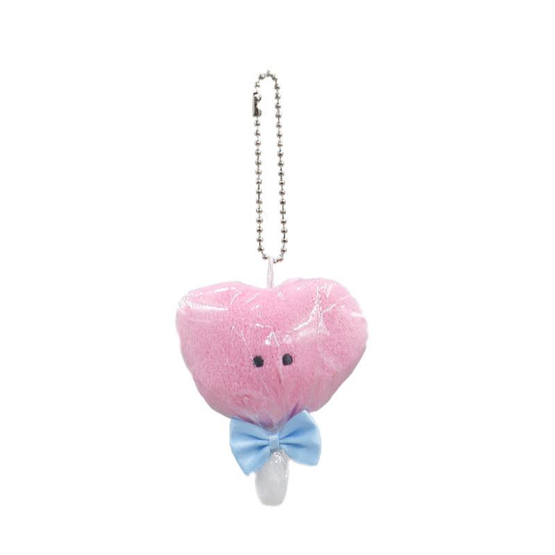 

Grapes Strawberry Keychain Ice Cream Plush Toy Simple Girl Ornaments Hanging Lollipop