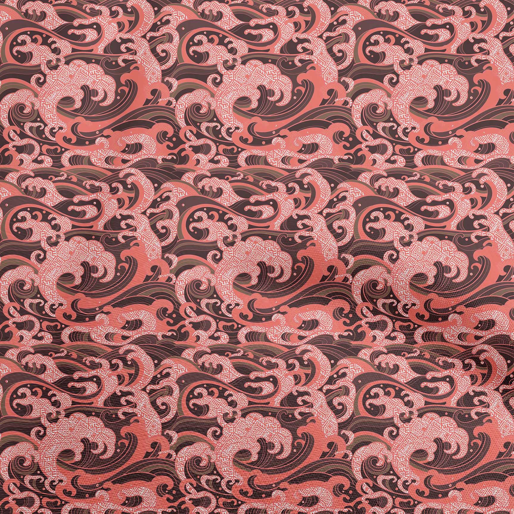 

OneOone Cotton Flex Темно-пурпурова тканина Азіатська тканина з японською хвилею для пошиття друкованої тканини для рукоділля у дворі 40 дюймів 42 Inch Wide - Viscose Chiffon пастельні червоний колір