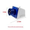 Waterproof Industrial Aviation Plug Connector: Reverse Plug Male-Female, 3-Pin, 4-Hole, 5-Pin, 16/32A-6h