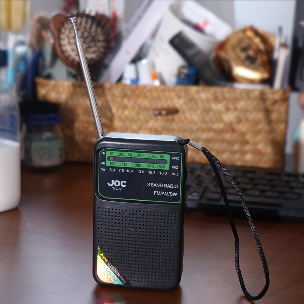 HD Display Screen Battery Operated Radio Type-C Rechargeable Pointer Pocket Radio  Elder
