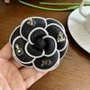 Korean Trendy Camellia Corsage Brooch Elegant Simple Tie Brooches Shirt Brooch Clothes Collar Pins Women Jewelry Accessories