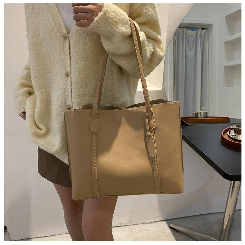 Borsa grande autunno e inverno da donna 2 nuove alla moda semplici ad alta capacità in morbida pelle borsa tote casual versatile borsa a tracolla