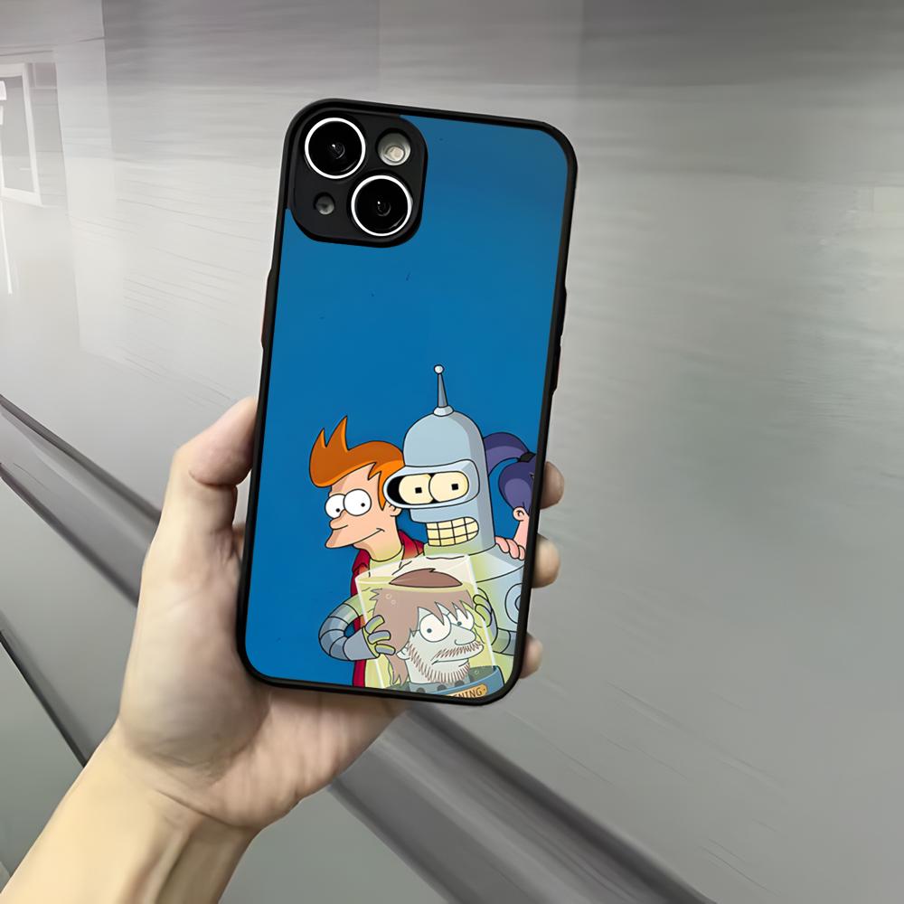 F-Futurama Anime B-Bender Phone Case For Iphone 17 16 15 14 13 12 Pro Max Xr Air Plus Skin Feel Black Hard Shell Cover