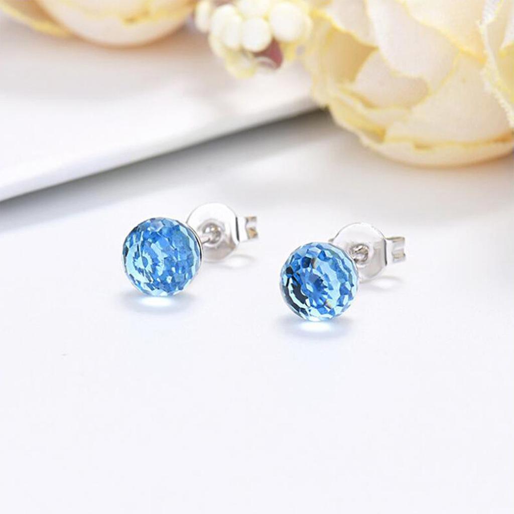 6MM Crystal Ball Zircon Earrings