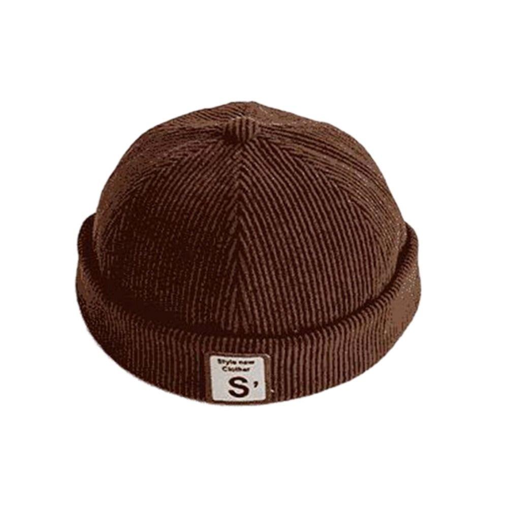 Spring Autumn Baby Brimless Hat Corduroy Landlord Cap Fashion Sun Cap  Kids