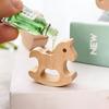 New Multifunctional Rocking Horse Reed Diffuser Wood for Home, Natural Fragrance Oil Diffuser, Perfume Volatilizing Wooden Stand