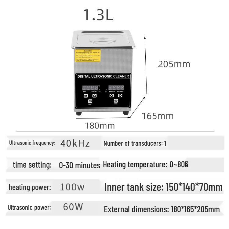 Ultrasonic Cleaner with Heating for Lab Equipment, Hardware, and Eyeglasses