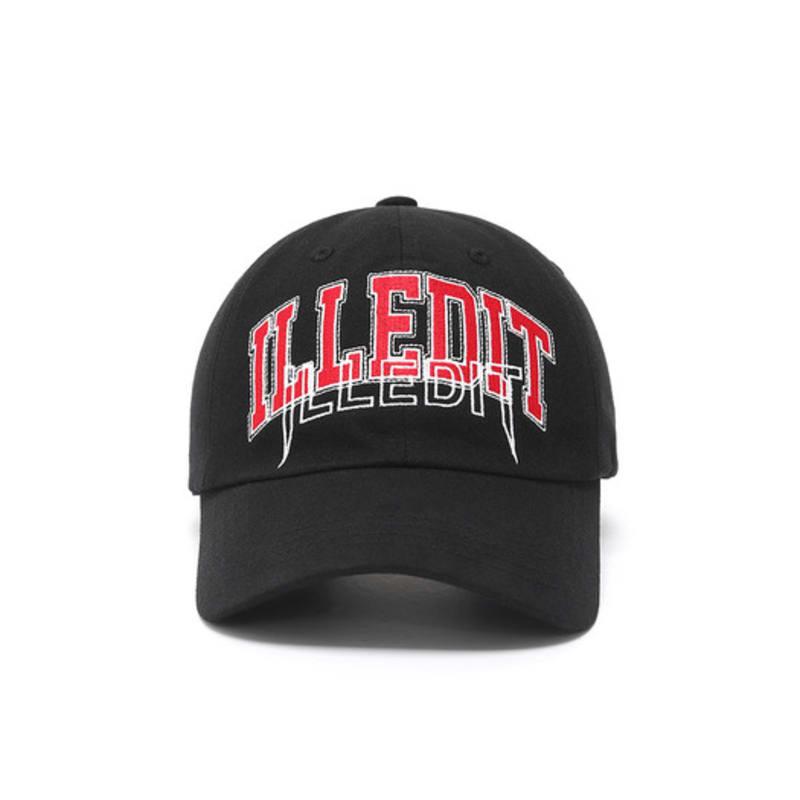 ILLEDIT ILLEDIT BOGENLOGO BASECAP SCHWARZROT