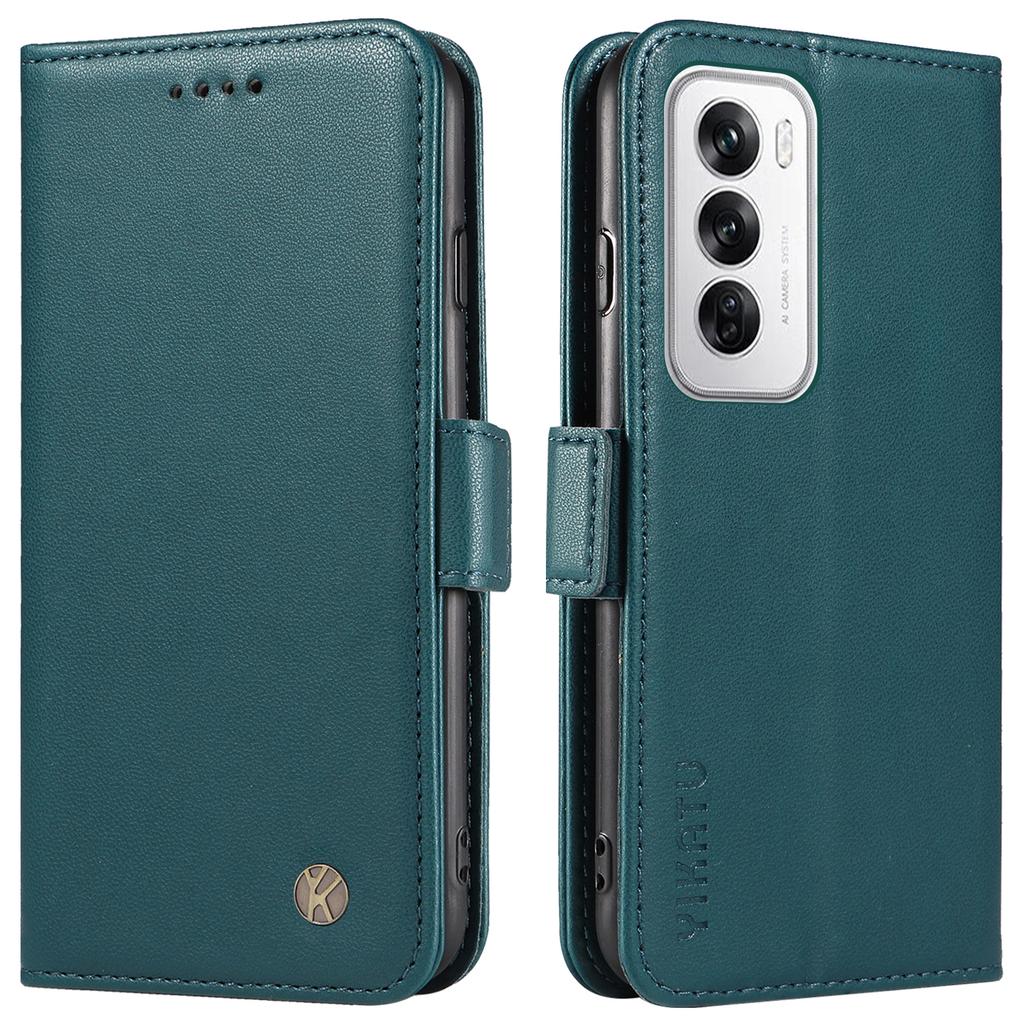 For Oppo Reno12 5G (Global) Case Magnetic Side Clasps Leather Wallet Phone Cover