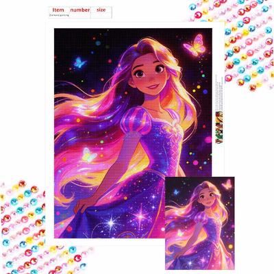 Diamond Painting Kit 5D Enchanted Princess Magical Sparkle DIY Cross Stitch Gift Home Decor