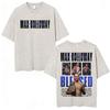 Limited Max Holloway Blessed Retro Washed Tshirts Men Women Violence Aesthetic Oversized Tshirt Summer Tops Streetwear T Shirt