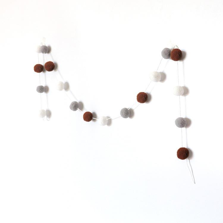 Macaron Color Ball Banner: Children's Room and Festival Hanging Decor