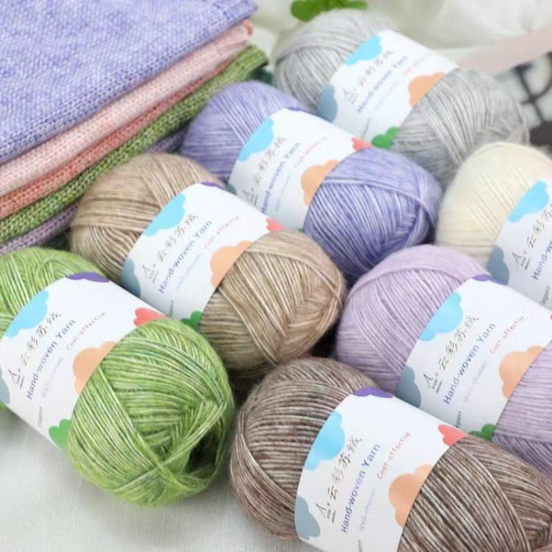 

50g Cloud Su Velvet Cotton Woven Scarf Wool Ball Handmade DIY Knitting Scarf Gift Boyfriend Girlfriend Medium Thick Thread Yarn