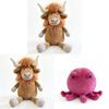 Raymond Bull Plush Toy With Pp Cotton Stuffing For Kids And Collectors