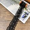 1Yard Bow Pleated Lace Trim Handmade Diy Decoration Baby Clothes Skirt Hem Clothing Lace Accessories Curtains Home Decoration