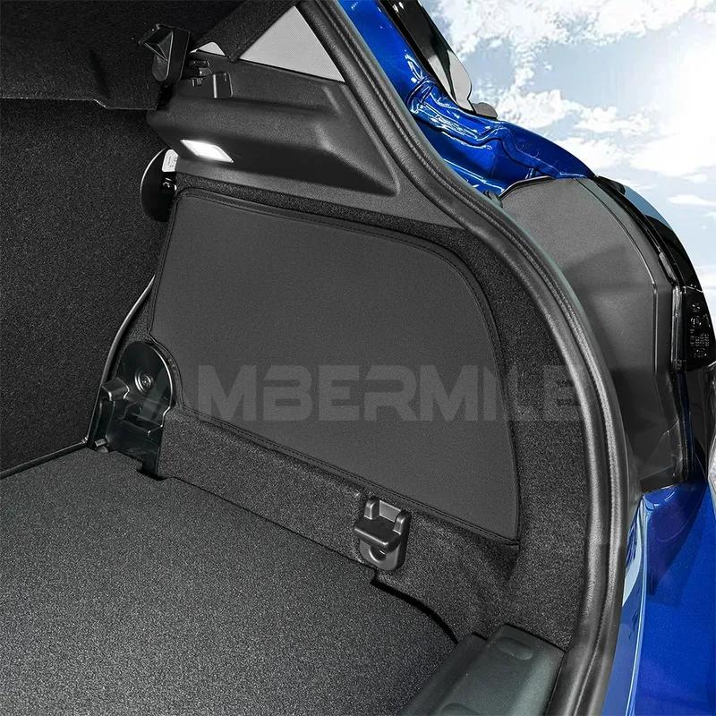 PU Leather Car Rear Trunk Side Protective Mat For BMini Cooper S F65 2024 2025 Styling Anti Scratch Dirty Kick Pad Accessories