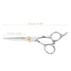 VOCOSTE Hair Scissors Hair Cutting Scissors Barber Scissors Premium Stainless Steel Razor Silver Tone
