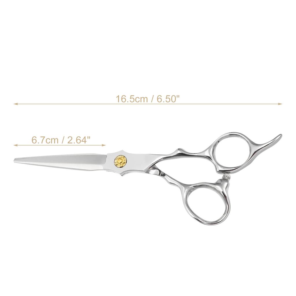 VOCOSTE Hair Scissors Hair Cutting Scissors Barber Scissors Premium Stainless Steel Razor Silver Tone