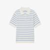 Lacoste Women's Striped Sweater Polo Shirt PF710E-56GAEY