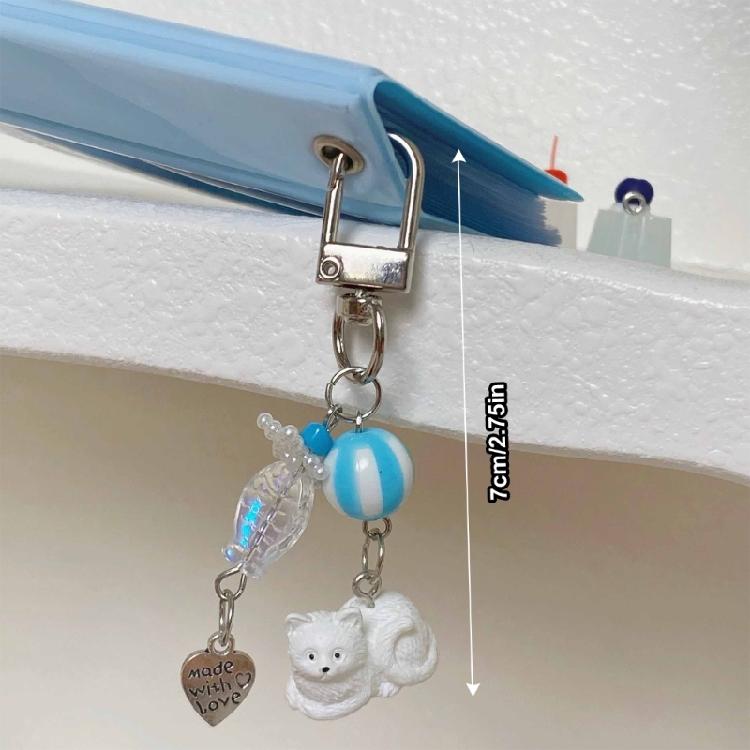 Practical Cat Embracing Plush Hanging Decoration Stylish Keychain Charm Pendant For Everyday Daily Use Casual Wear