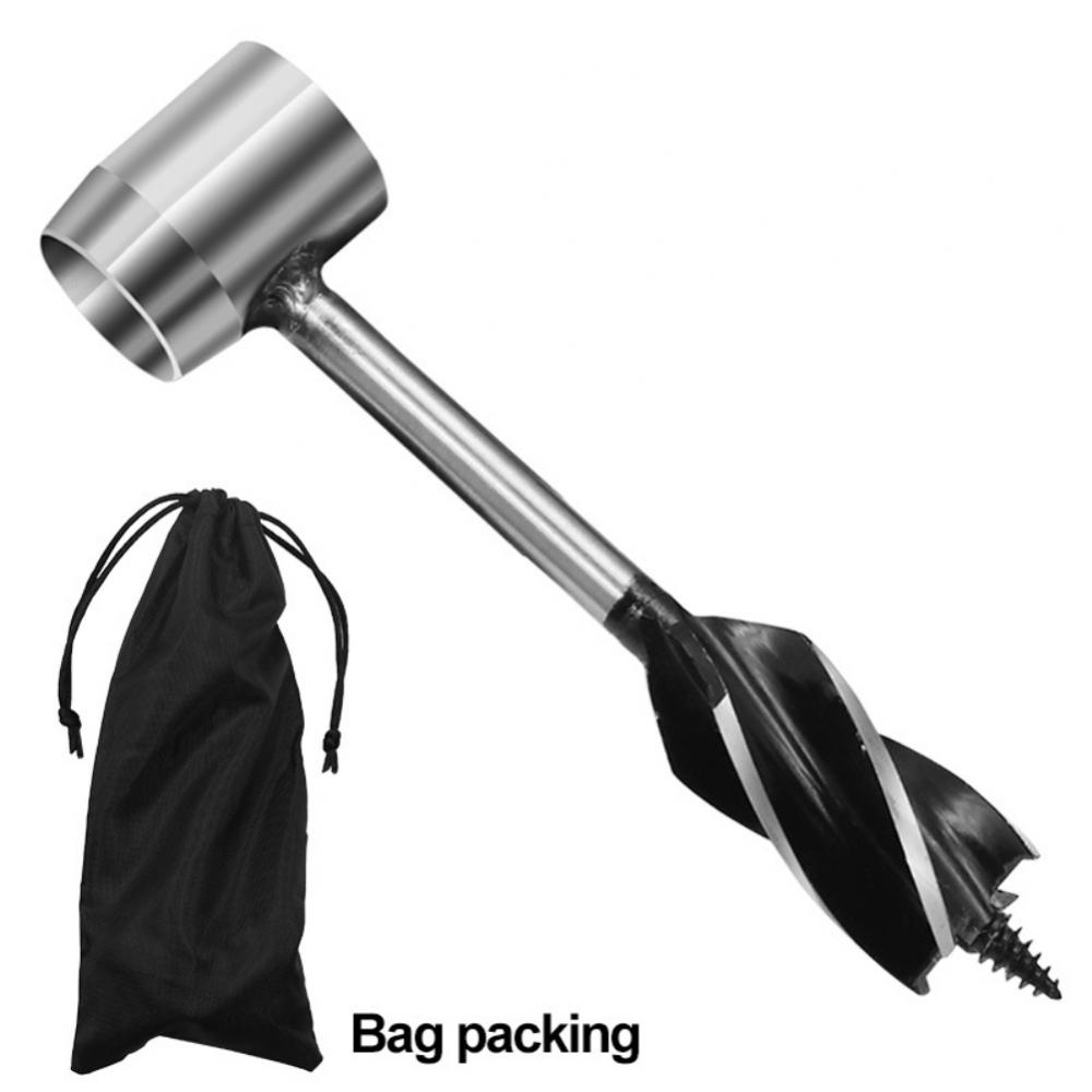 Schlangenbohrer Outdoor Survival Punch Tool Camping Bushcraft Manueller Lochmacher Schraubenschlüssel Holzbohrkern Holzbearbeitung
