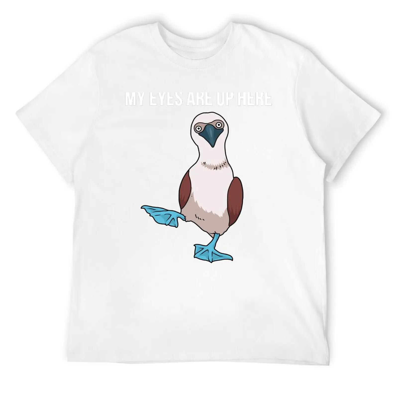 Футболка Footed Boobie для женщин I Love Boobies, забавная футболка с синей птицей, фирменная футболка для мальчиков, блузка с принтом животных, мужские футболки S белый