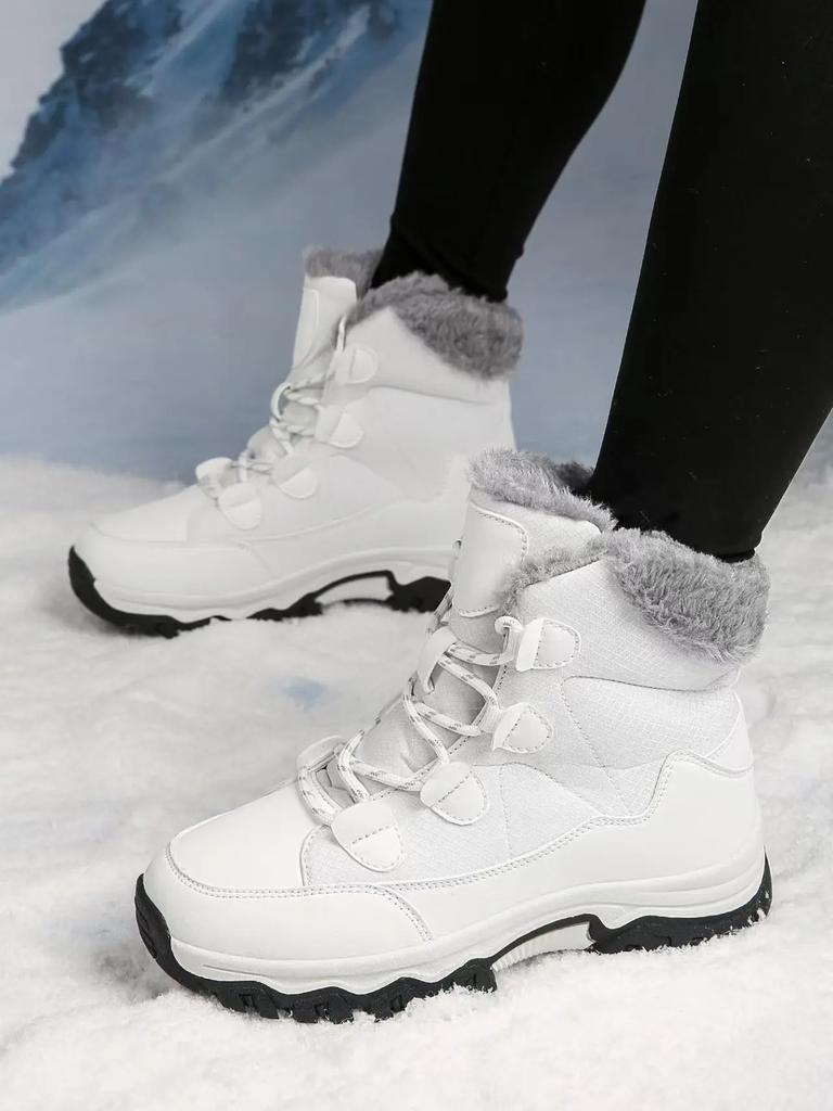 Women's Thick Bottom Snow Boots Winter Extra Warm Northeast Extreme Cold Resistant Cotton Shoes Waterproof Slip Chaussure Hommes