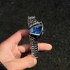 Men Unique Triangle Dial Quartz Watch Wristwatch Fashion Irregular Shape Metal Strap Luxury Casual Watch Gift For Male Friends