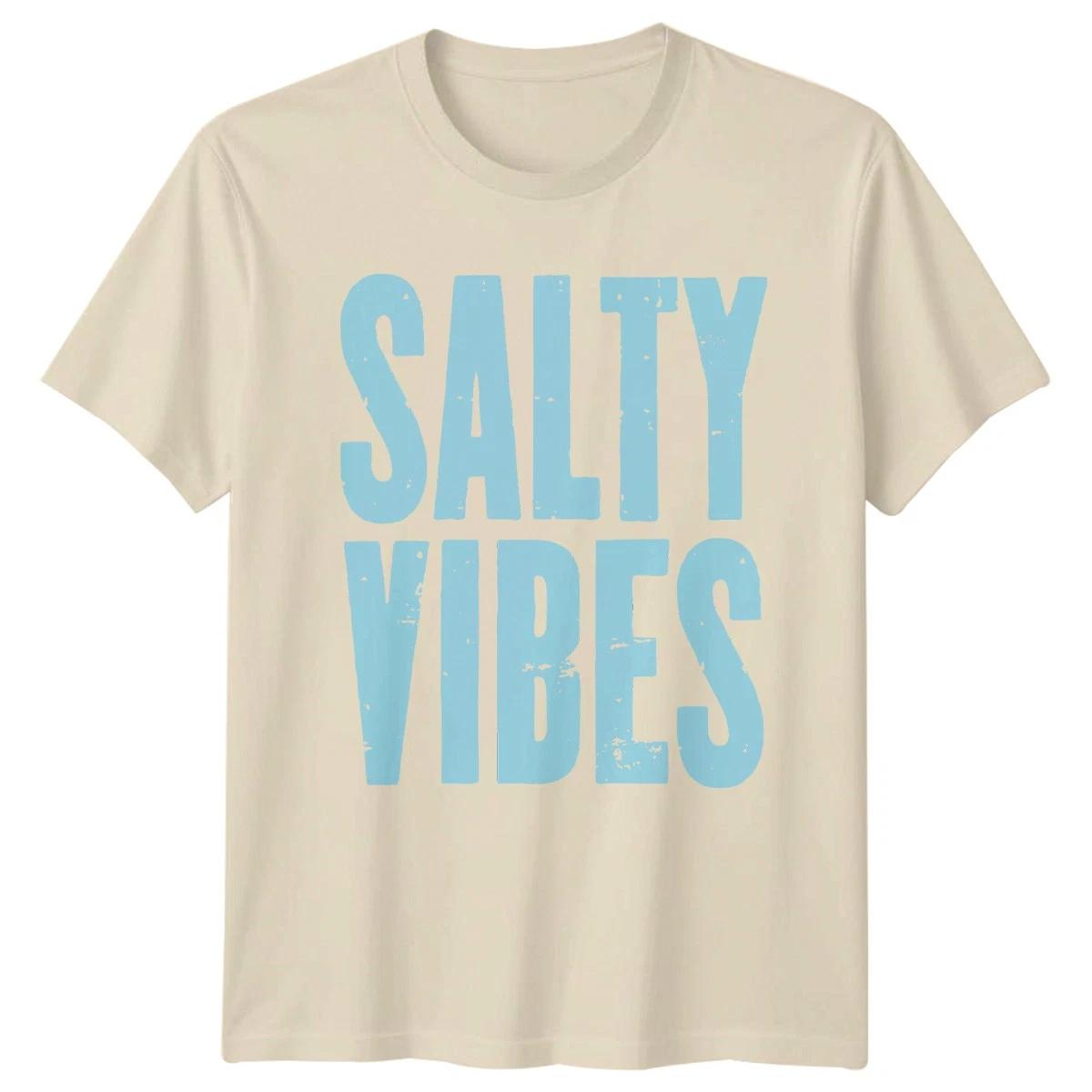 Salty Vibes Womens T-Shirt Beach Life Gift For Her XL