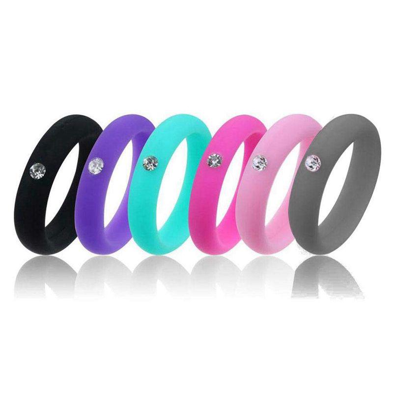 Unisex Men Women Wedding Ring Rubber Silicone Band Active Sport Gym Fashion New