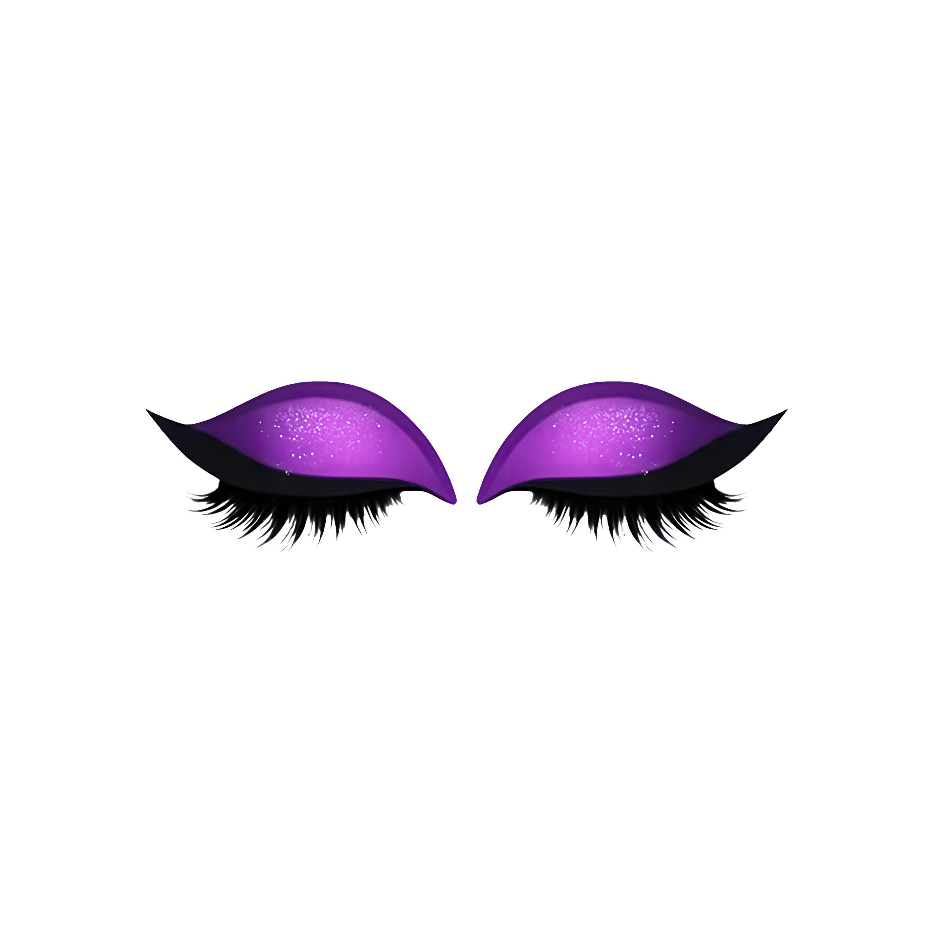 

Ленивые тени для век патч для ресниц, наклейки для макияжа теней для век и ресниц, красочные модные наклейки для линии век, многоразовые наклейки для макияжа глаз 2-в-1 One Size фиолетовый