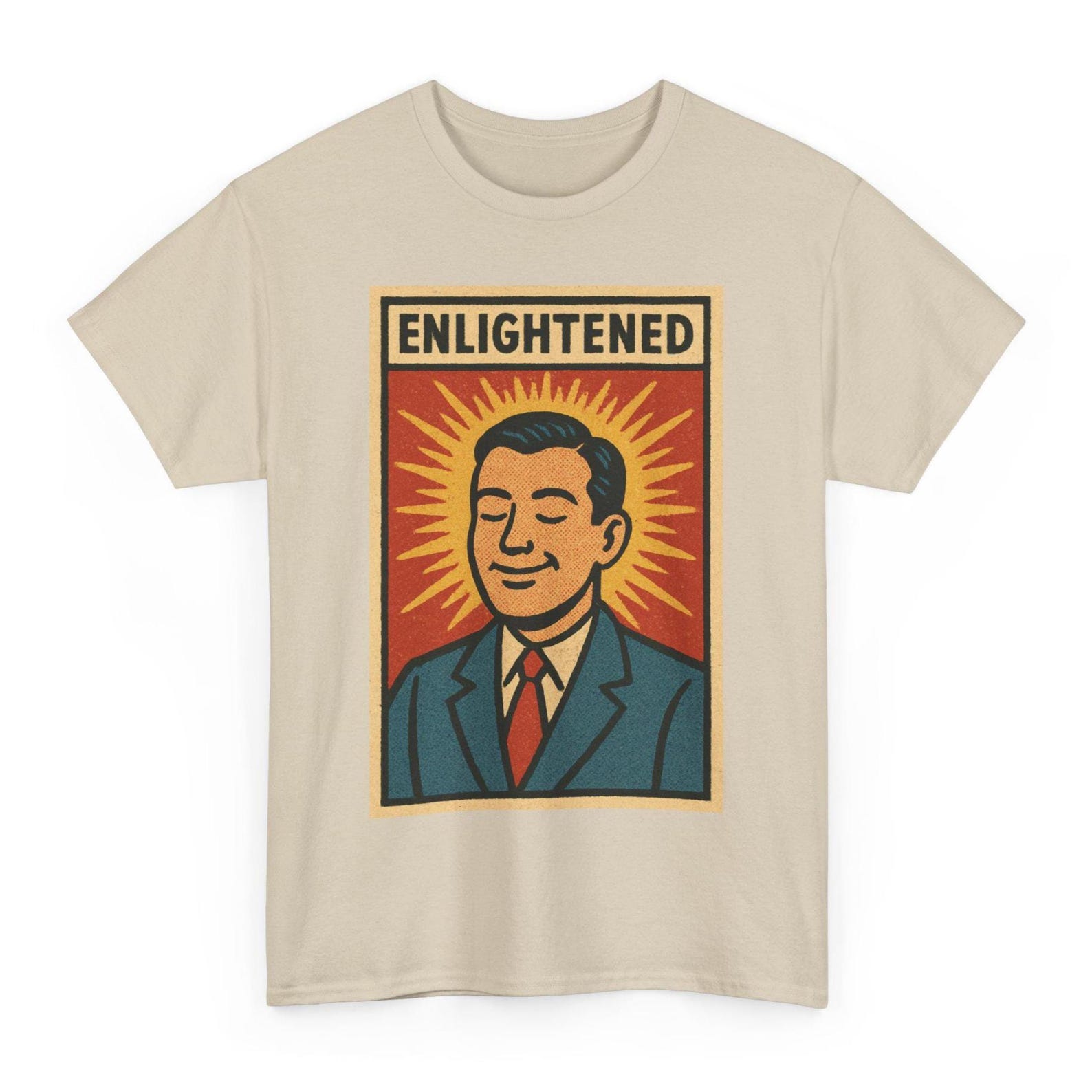 Enlightened T-Shirt: Retro Comic Spiritual Awakening Graphic Tee 3XL