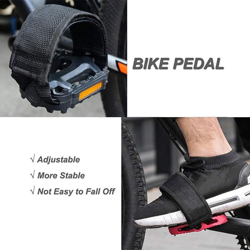 1 Pair Bike Fixed Strap Bicycles Feet Strap Pedal Straps Bike Pedal Straps Toe Clip Strap Belt Adhesive Bike Pedal Tape
