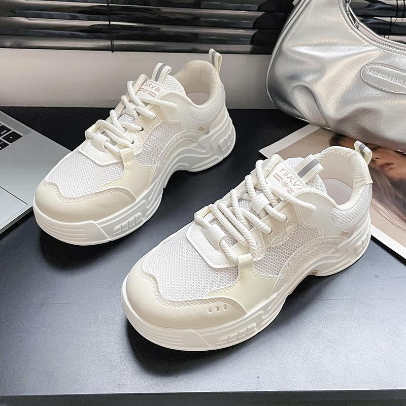 

Platform shoes women s 2025 autumn new popular mesh sports shoes Internet celebrity casual platform feet little dad shoes tide 35