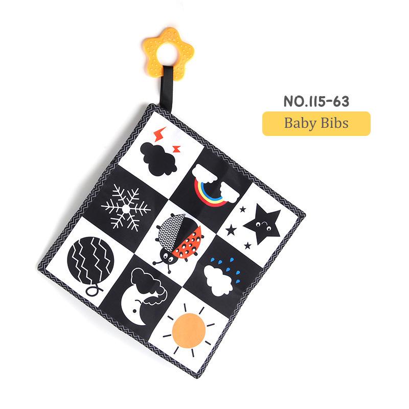 

YRB Не рветься, можна жувати, дитяча тканинна книжка - Рання освіта, чорно-білий захисний бортик для ліжечка, іграшка