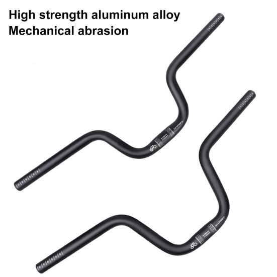 Ultralehká řídítka na kolo Dobrá houževnatost Hliníková slitina Tlumení nárazů Řídítka ve tvaru U Díl na kolo