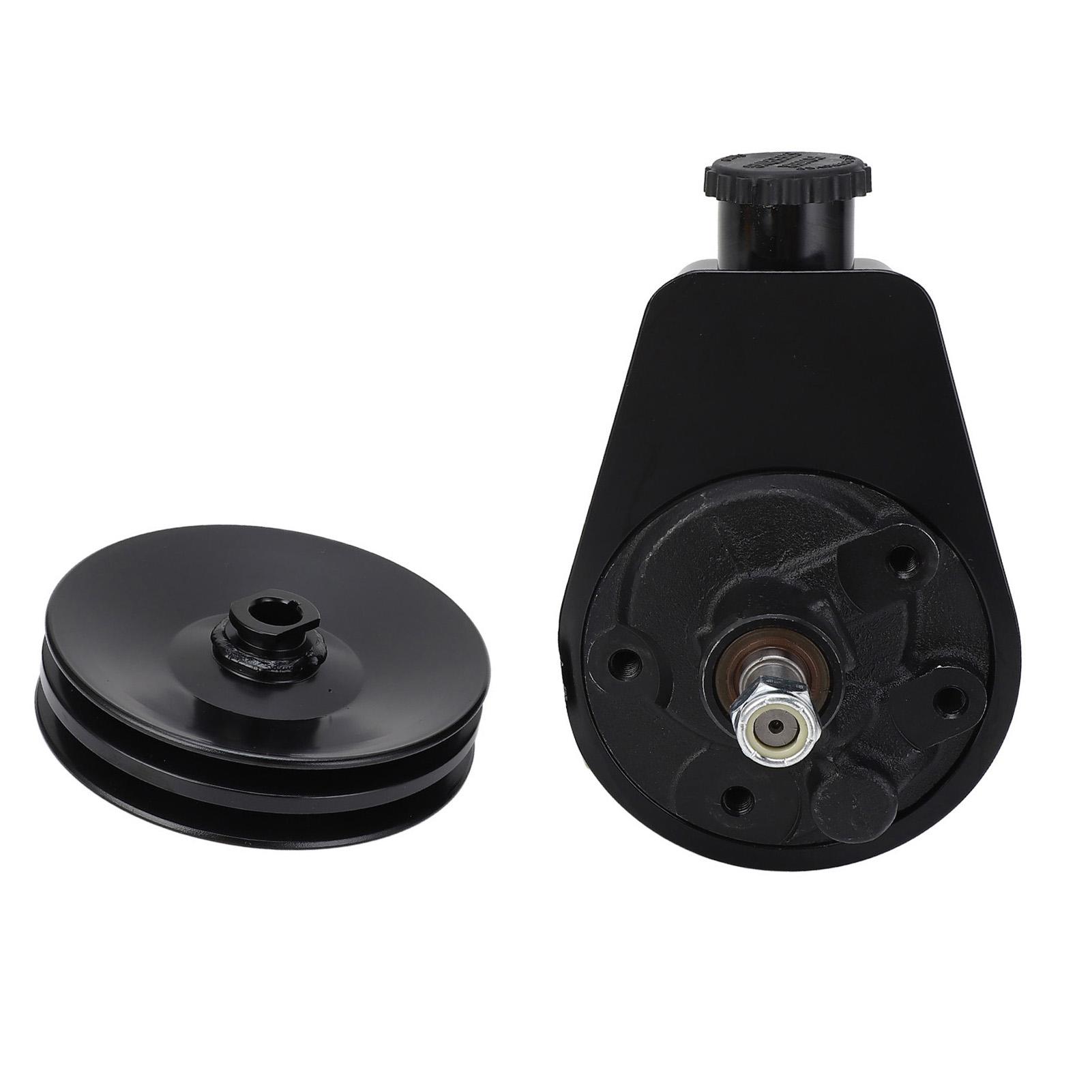 

Power Steering Pump with Double Groove Pulley 6176BD Saginaw Style for Nova Bel Air Biscayne Caprice Kingswood Black