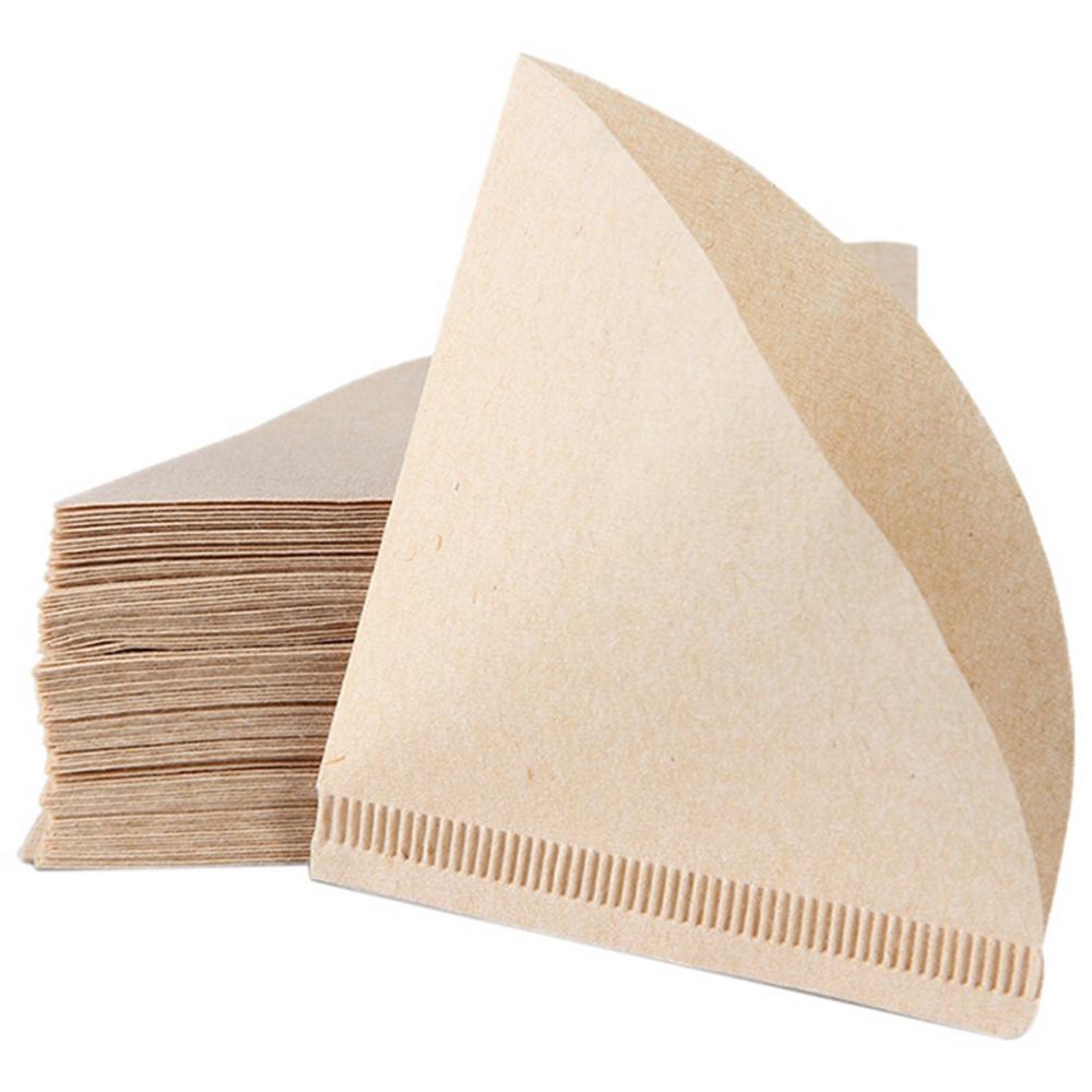 100PCS For Dripper Coffee Size 02 Tea Infuser Drip Tools Coffee Filter Paper Strainer Cone