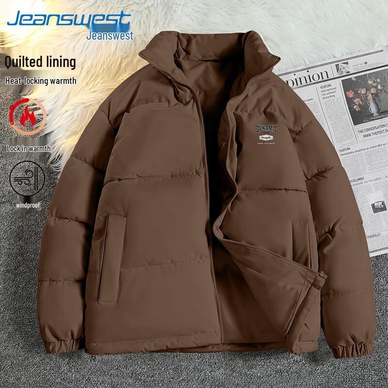 

Jeanswest Men s Winter Padded Stand-up Collar Jacket 4XL