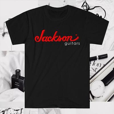 Camiseta Negra Roja Jackson Guitars para Hombre Tallas S a 5XL Camiseta Unisex