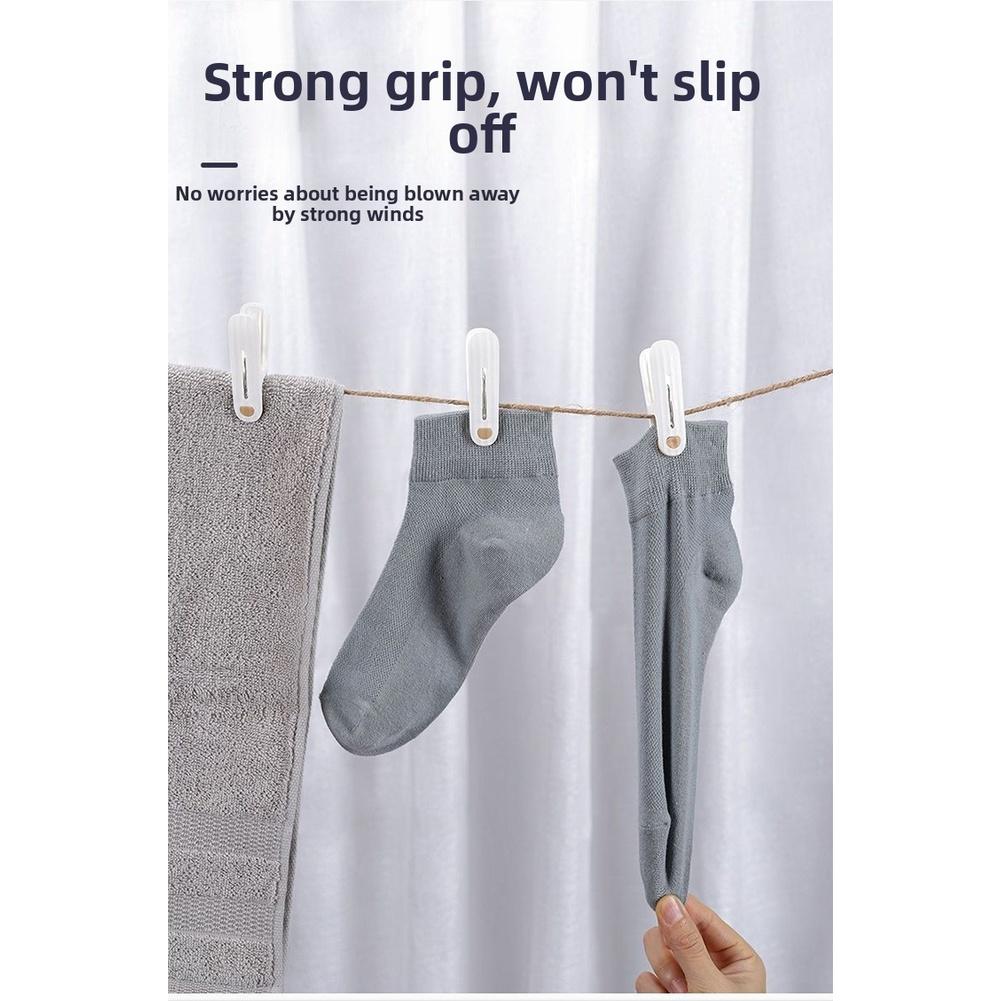 12PCS Plastic Clothes Pins with Wide 20mm Opening for Thick Towels For Socks and Snacks Non Slip Grip for Outdoor Use