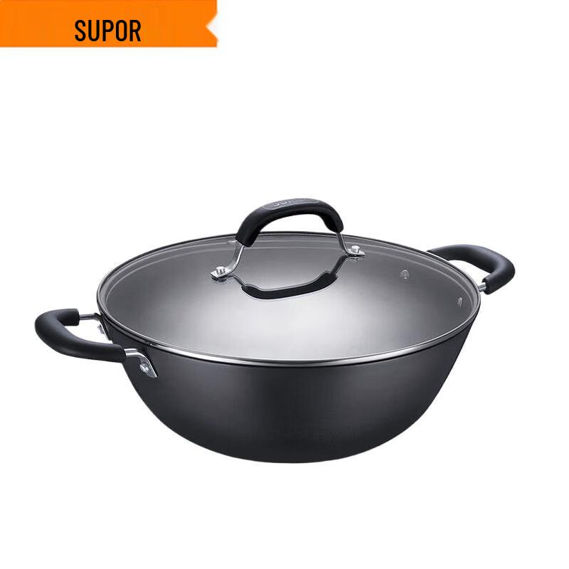 SUPOR Cast Iron Stir-Fry Pan