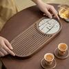 Solid Walnut Gongfu Tea Tray - Retro Chinese Dry Brewing Table