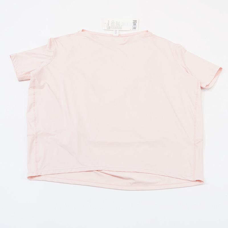 Damen Sommer Eisiges Nylon Yoga Top - Sonnenschutz, Atmungsaktiv, Hohe Elastizität, Lockere Passform, Bequemer Kurzarm für Fitness