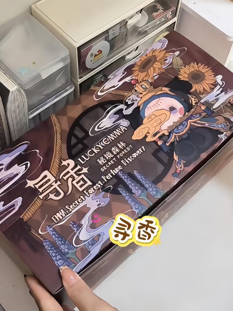 Latest Original Lucky Emma Secret Forest For Incense Series Cute Trendy Anime Figurine Model Decoration Gifts