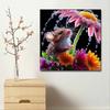 New Arrival 5D DIY Full Circle Diamond Painting "Mouse and Flower" Embroidery Cross Stitch Home Decor Gift