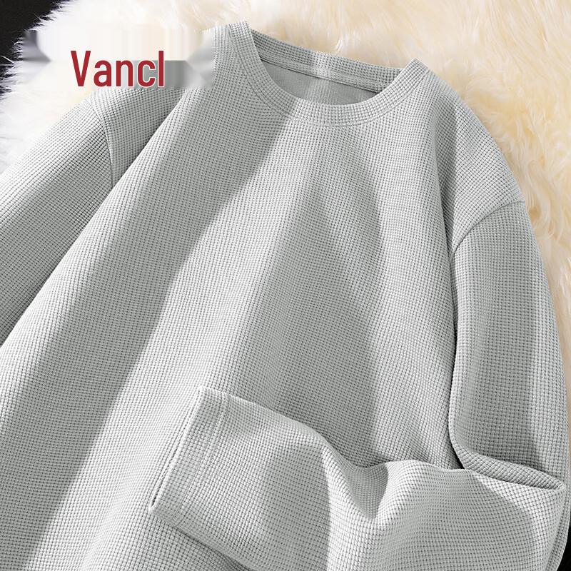 VANCL Men s Heavyweight Waffle Knit Long-Sleeve T-Shirt L