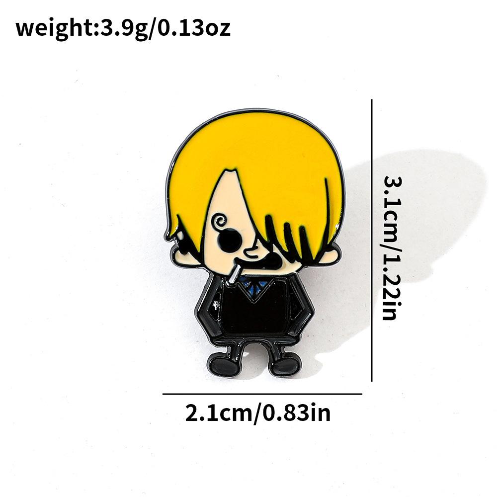 191 Spot ONE PIECE Brooch Riman Metal Badge Luffy Pirates One Piece Pin Accessories