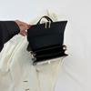1pcs Wide Shoulder Strap Small Square Bag PU Contrasting Color Women's Bag Suitable for Mobile Phone Small Wallet